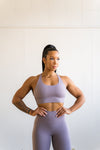 Luxe Lilac Sports Bra
