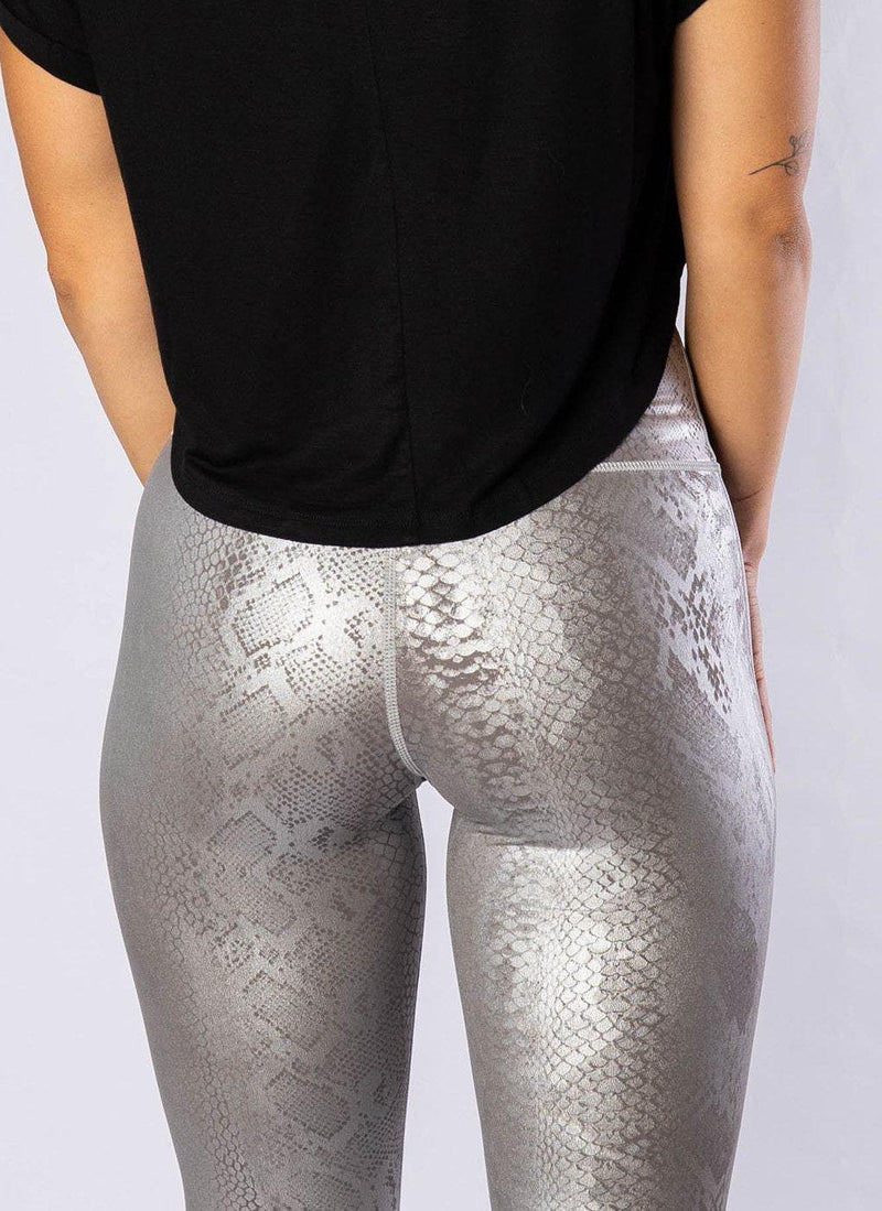 Silver Solid Leggings - Selling Fast at