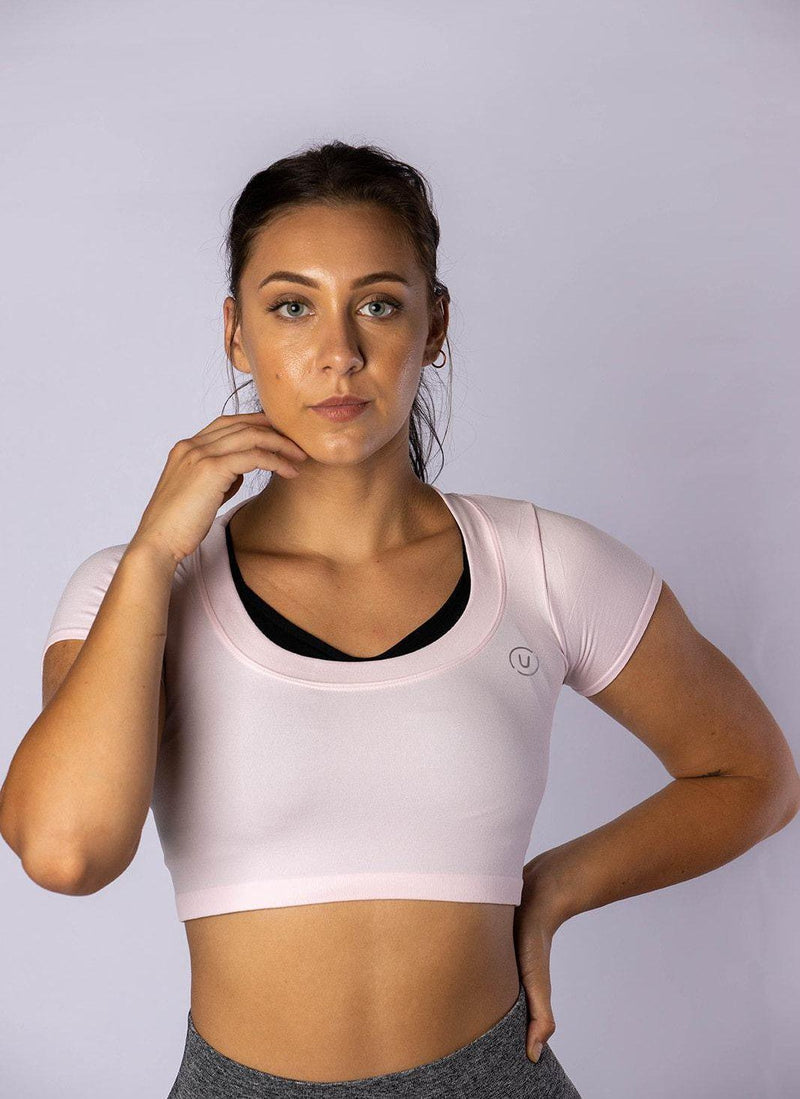 Cling to me Light Pink Crop Top