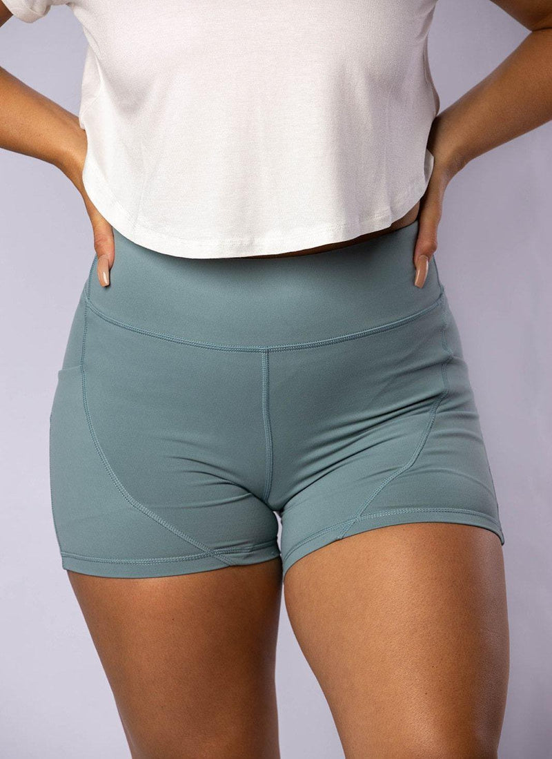 Get Up and Go Seafoam Green Shorts